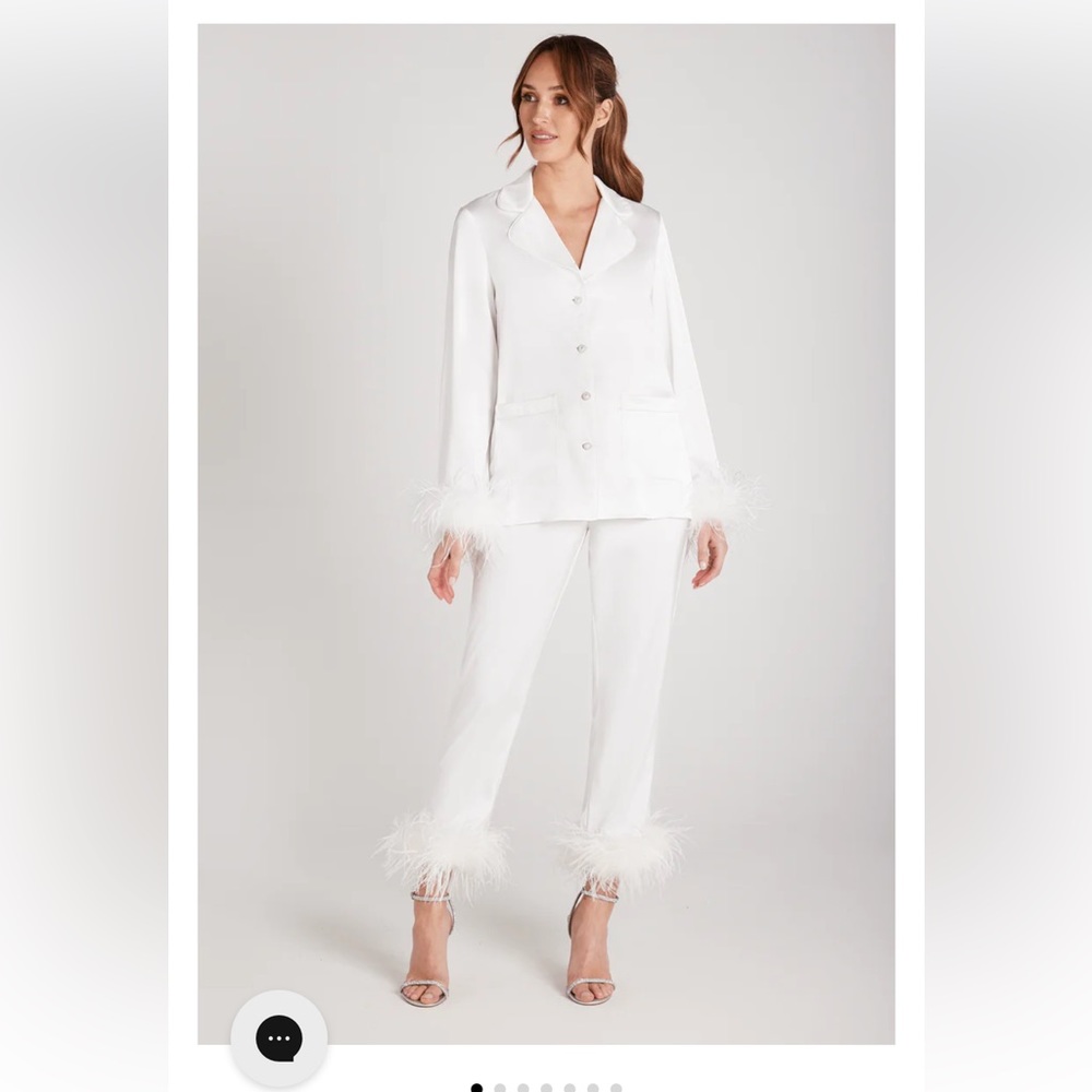 Nadine merabi Darcie white pyjamas